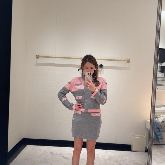 CHANEL CARDIGAN AND SKIRT SET STYLE 57