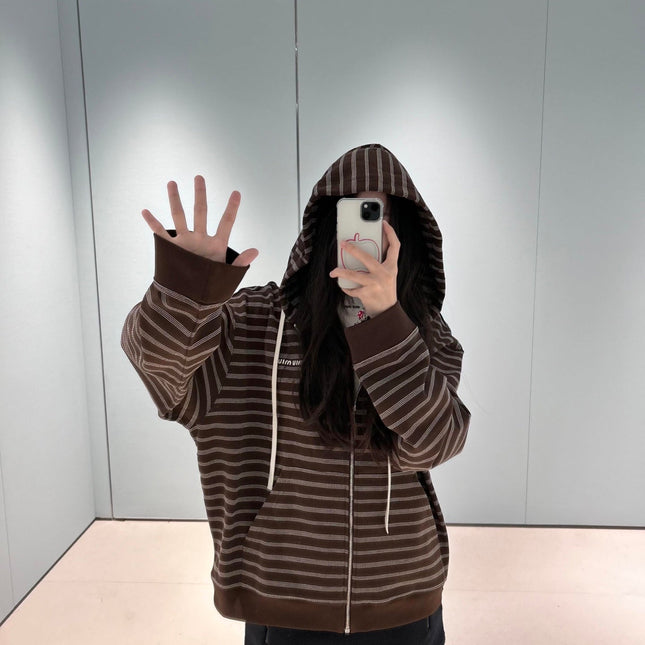 MIUMIU FLEECE HOODED JACKET STYLE 18