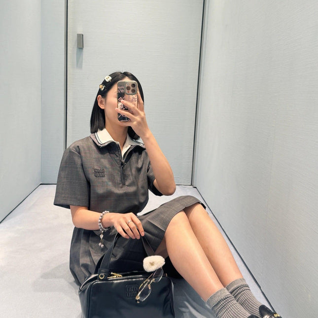 MIUMIU PLEATED DRESS STYLE 19