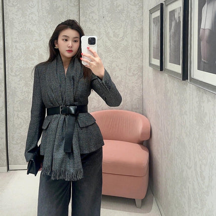 DIOR 25S BELTED KNIT CARDIGAN STYLE 012