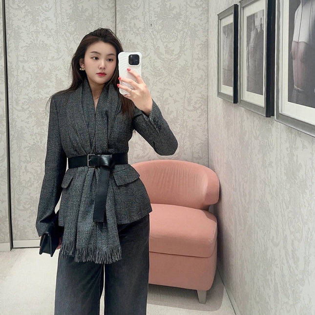 DIOR 25S BELTED KNIT CARDIGAN STYLE 012