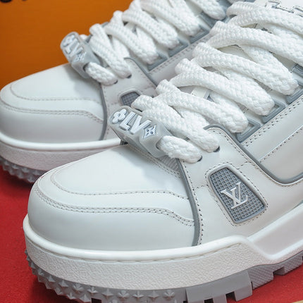 LV TRAINER MAXI SNEAKER GREY CALFSKIN