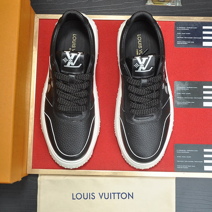 LV TRAINER BLACK MONOGRAM CALFSKIN