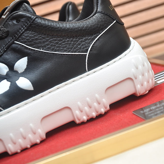 LV TRAINER BLACK MONOGRAM CALFSKIN