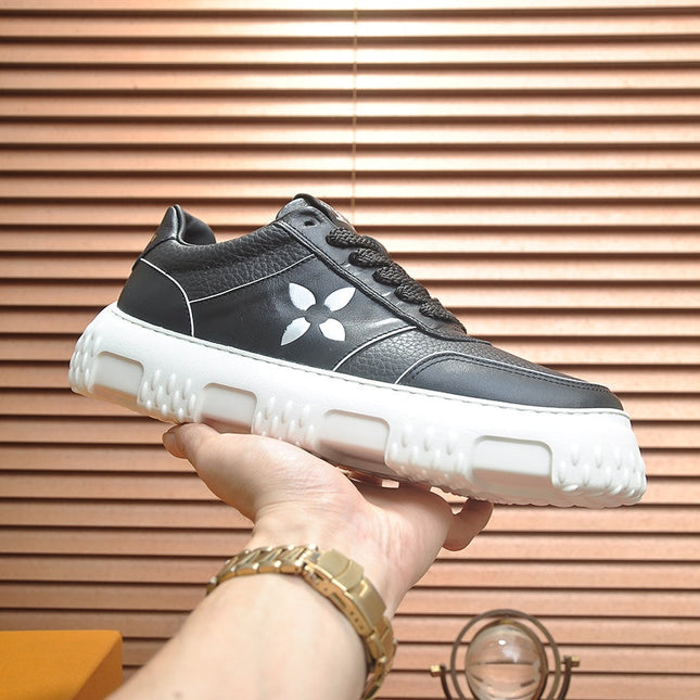 LV TRAINER BLACK MONOGRAM CALFSKIN