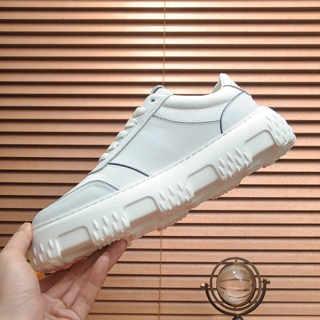 LV TRAINER WHITE MIX GREY CALFSKIN