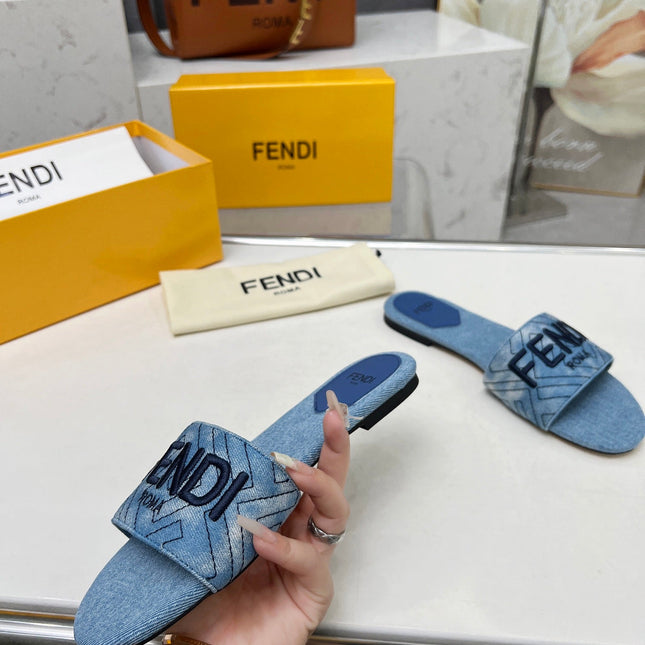 FF 5 BLUE DENIM CANVAS SLIDE