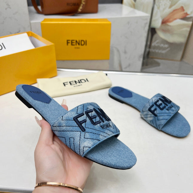 FF 5 BLUE DENIM CANVAS SLIDE