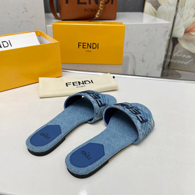 FF 5 BLUE DENIM CANVAS SLIDE