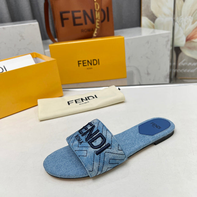 FF 5 BLUE DENIM CANVAS SLIDE