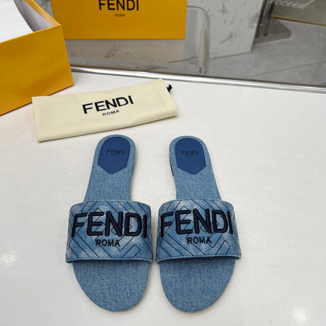 FF 5 BLUE DENIM CANVAS SLIDE