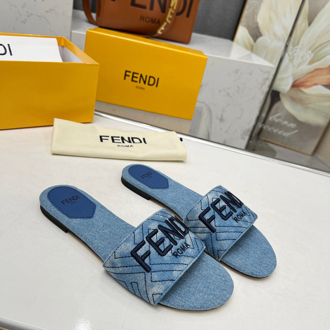 FF 5 BLUE DENIM CANVAS SLIDE