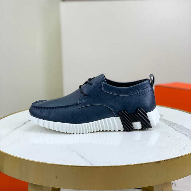 HM INCREASE SNEAKER NAVY CALFSKIN