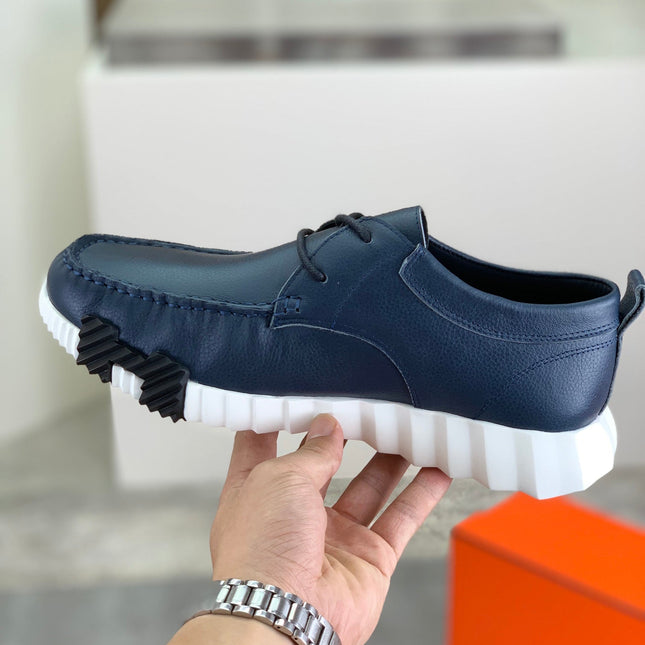 HM INCREASE SNEAKER NAVY CALFSKIN
