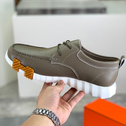 HM INCREASE SNEAKER TAN CALFSKIN