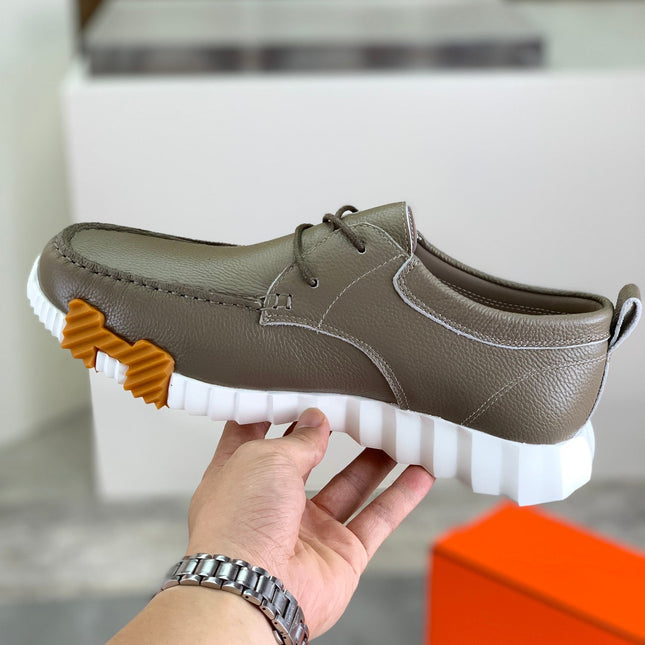 HM INCREASE SNEAKER TAN CALFSKIN