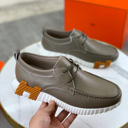HM INCREASE SNEAKER TAN CALFSKIN