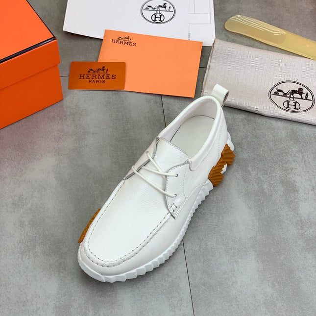 HM INCREASE SNEAKER WHITE CALFSKIN
