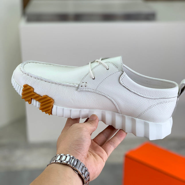 HM INCREASE SNEAKER WHITE CALFSKIN
