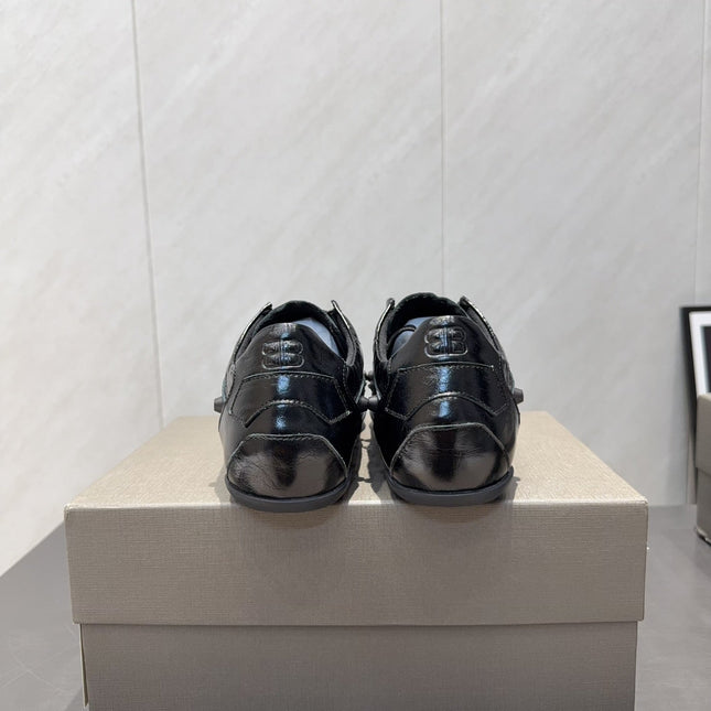 BALENCIAGA 25S SNEAKER IN BLACK CALFSKIN
