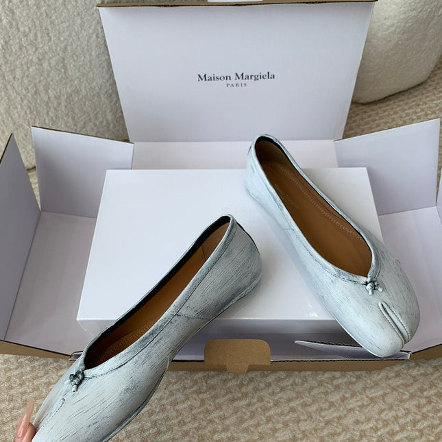 SL TABI BALLERINA FLAT PASTEL LAMBSKIN