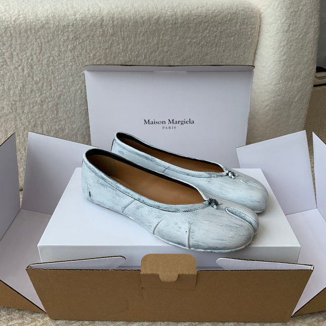 SL TABI BALLERINA FLAT PASTEL LAMBSKIN