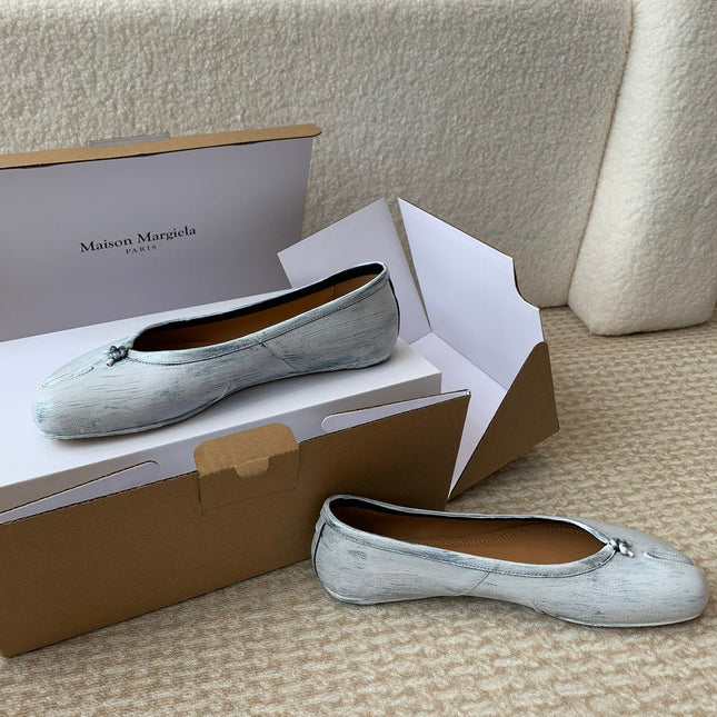 SL TABI BALLERINA FLAT PASTEL LAMBSKIN