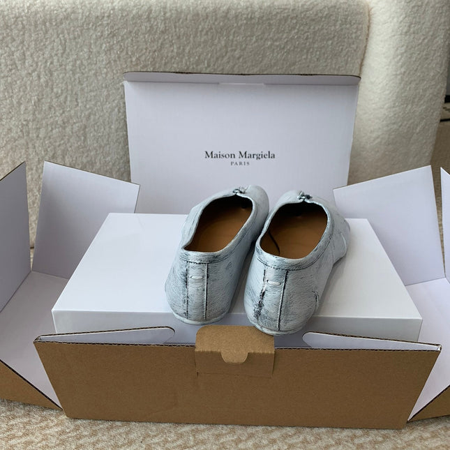 SL TABI BALLERINA FLAT PASTEL LAMBSKIN