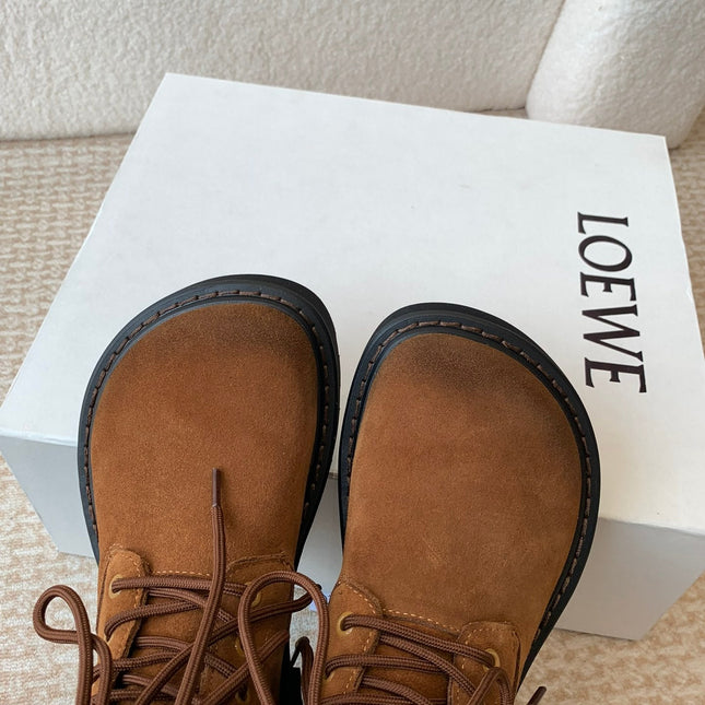 LW SIERRA COMBAT BOOT CARAMEL SUEDE