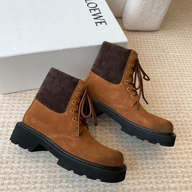LW SIERRA COMBAT BOOT CARAMEL SUEDE