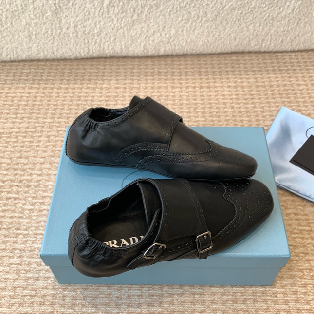 MONK STRAP IN BLACK CALFSKIN