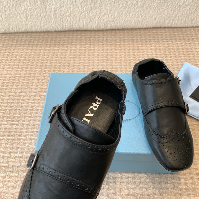 MONK STRAP IN BLACK CALFSKIN