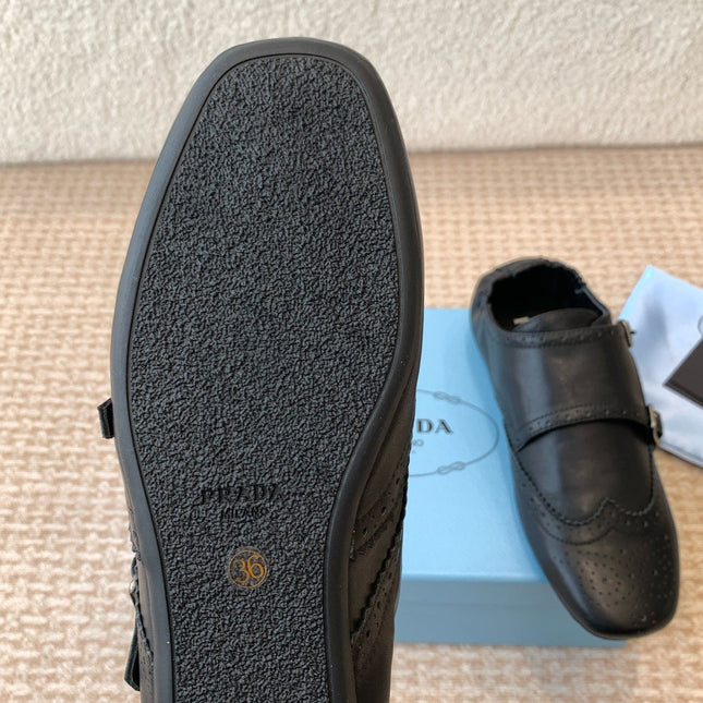 MONK STRAP IN BLACK CALFSKIN