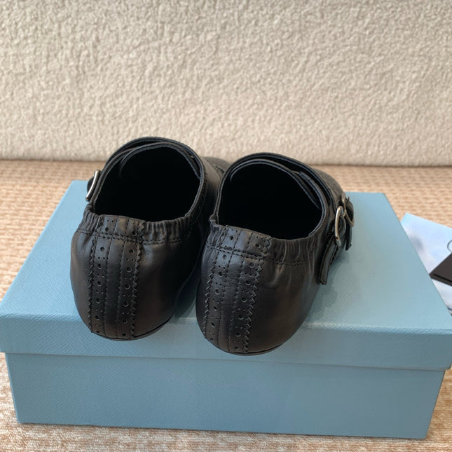 MONK STRAP IN BLACK CALFSKIN