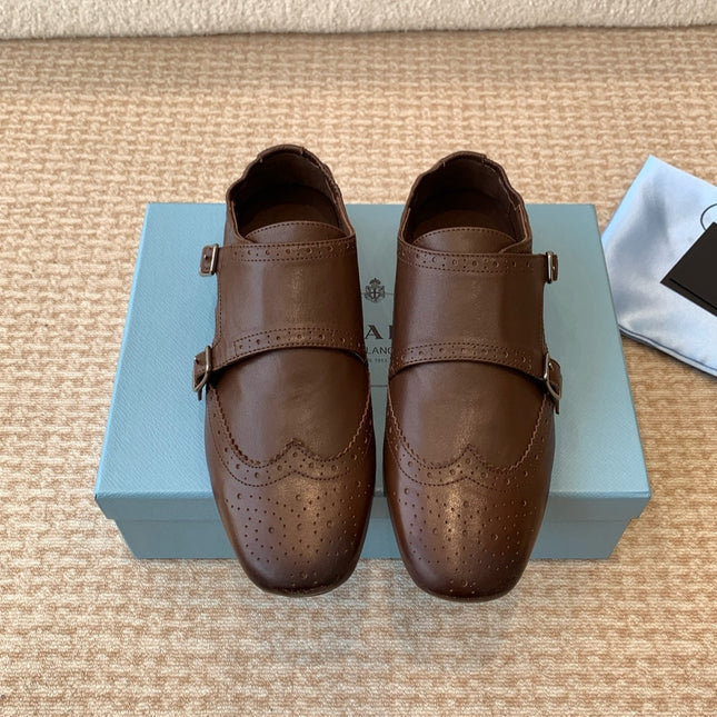 MONK STRAP IN DARK BROWN CALFSKIN