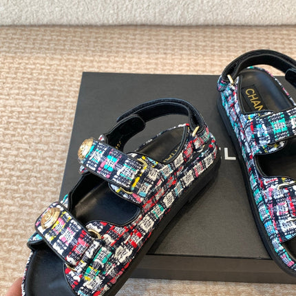 DAD SANDAL IN COLORFUL FABRIC