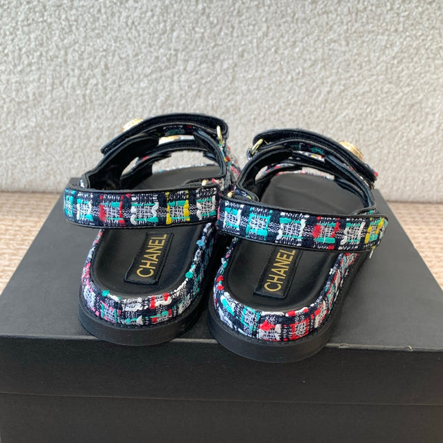 DAD SANDAL IN COLORFUL FABRIC