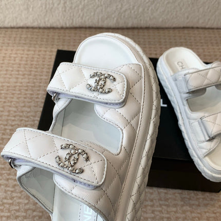 DAD SANDAL IN WHITE CALFSKIN MULE