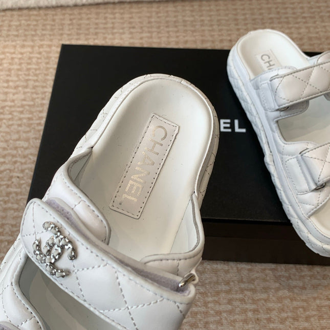 DAD SANDAL IN WHITE CALFSKIN MULE