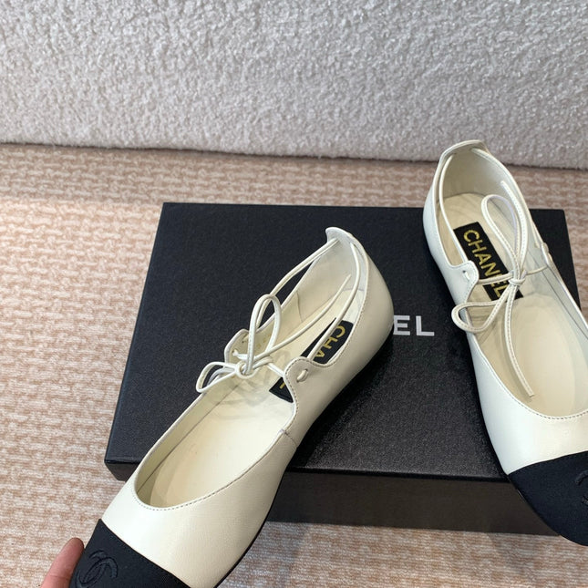 MARY JANE BALLERINA IN WHITE LAMBSKIN