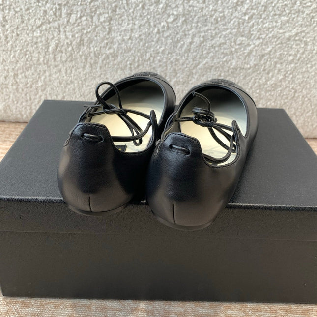 MARY JANE BALLERINA IN BLACK PATENT LAMBSKIN