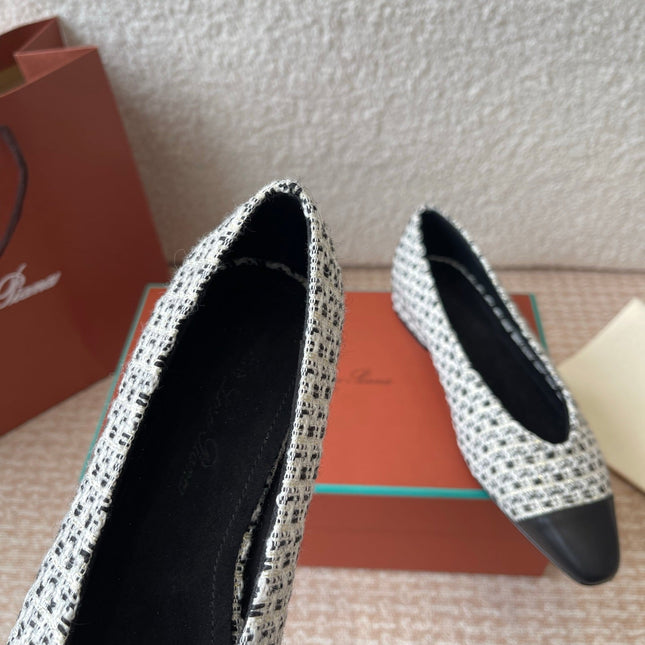 BALLET IN BLACK TWEED MIX LAMBSKIN