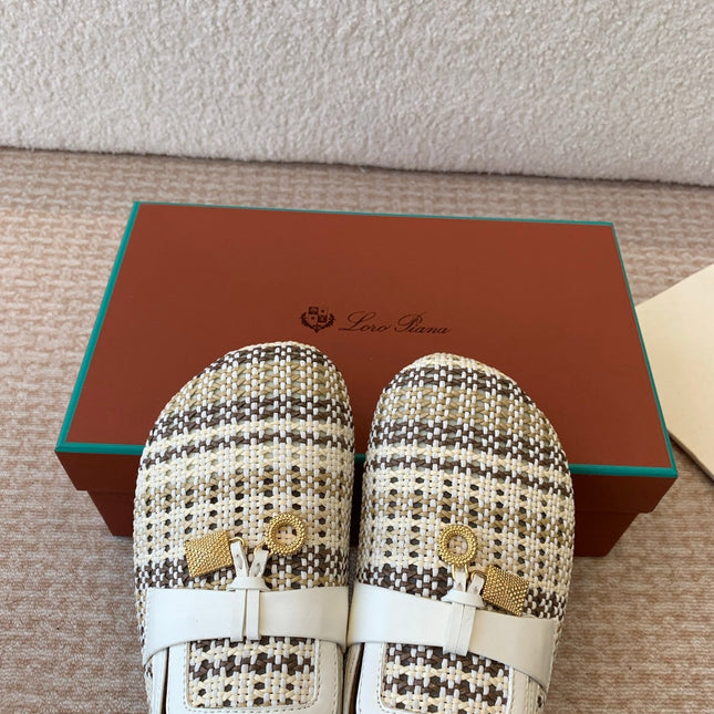 BUBBLE IN MULTICOLOR RAFFIA MIX WHITE LAMBSKIN GOLD HARDWARE