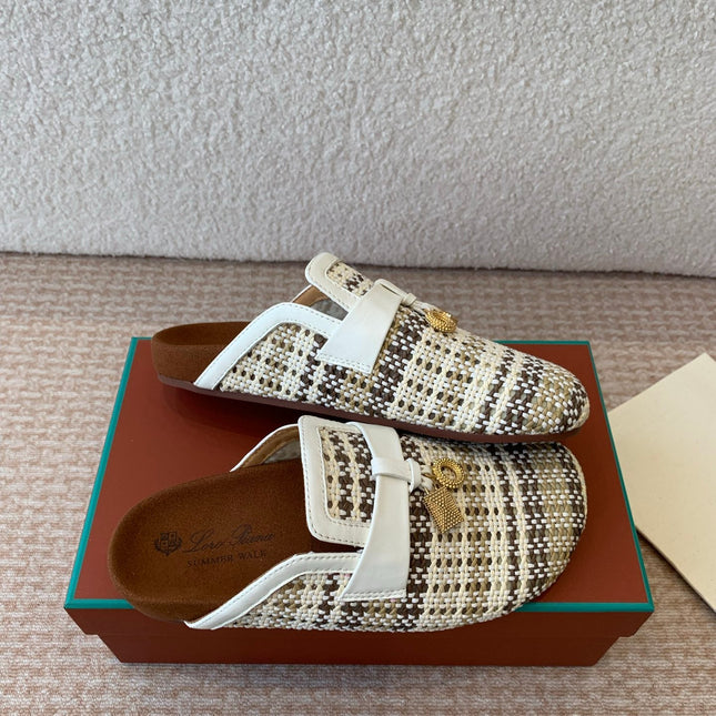 BUBBLE IN MULTICOLOR RAFFIA MIX WHITE LAMBSKIN GOLD HARDWARE