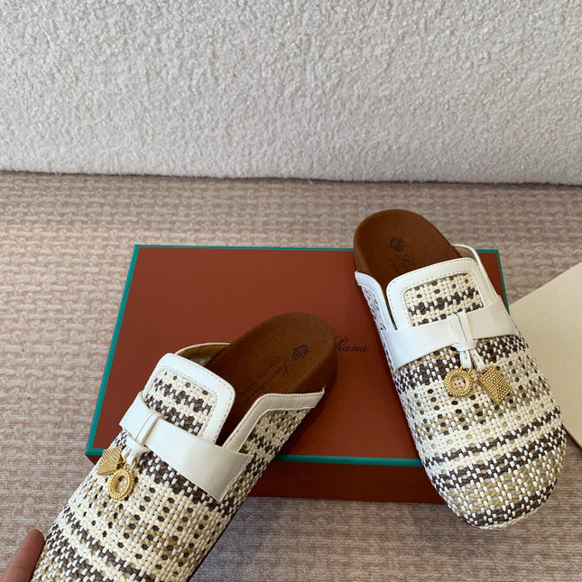 BUBBLE IN MULTICOLOR RAFFIA MIX WHITE LAMBSKIN GOLD HARDWARE