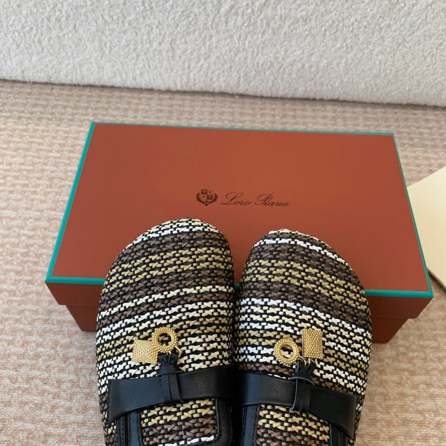 BUBBLE IN MULTICOLOR RAFFIA GOLD HARDWARE