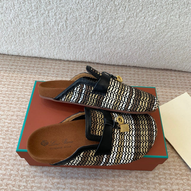 BUBBLE IN MULTICOLOR RAFFIA GOLD HARDWARE