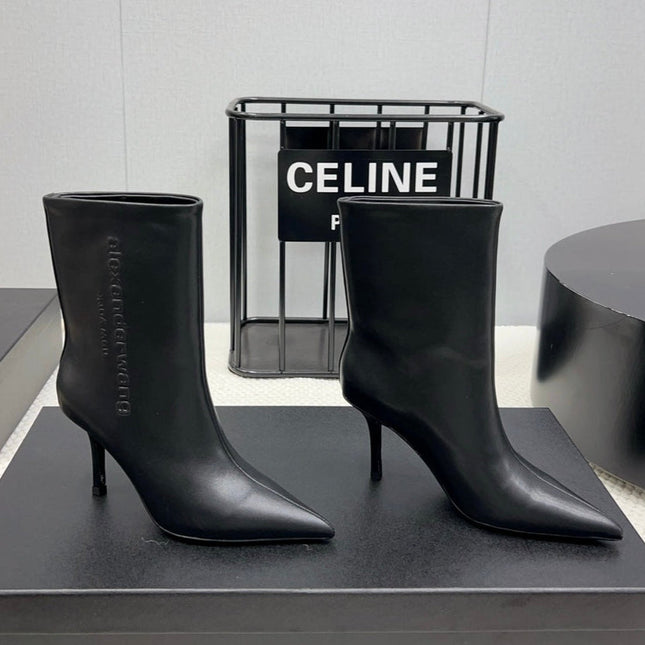 HIGH HEEL 85 MM IN BLACK CALFSKIN