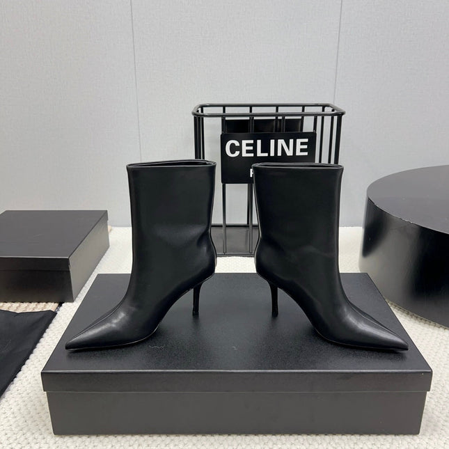 HIGH HEEL 85 MM IN BLACK CALFSKIN