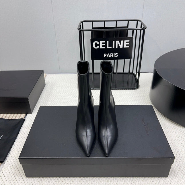 HIGH HEEL 85 MM IN BLACK CALFSKIN